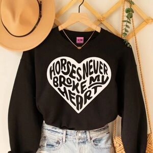 Black Heart Graphic Sweater